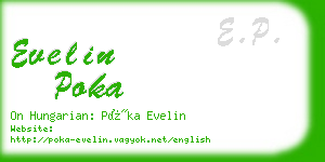 evelin poka business card